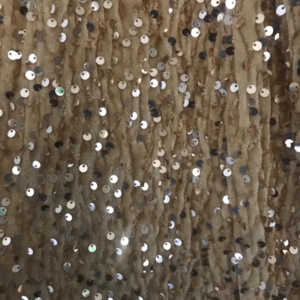 Champagne Gold Sequin Gown - Picture 3 of 5